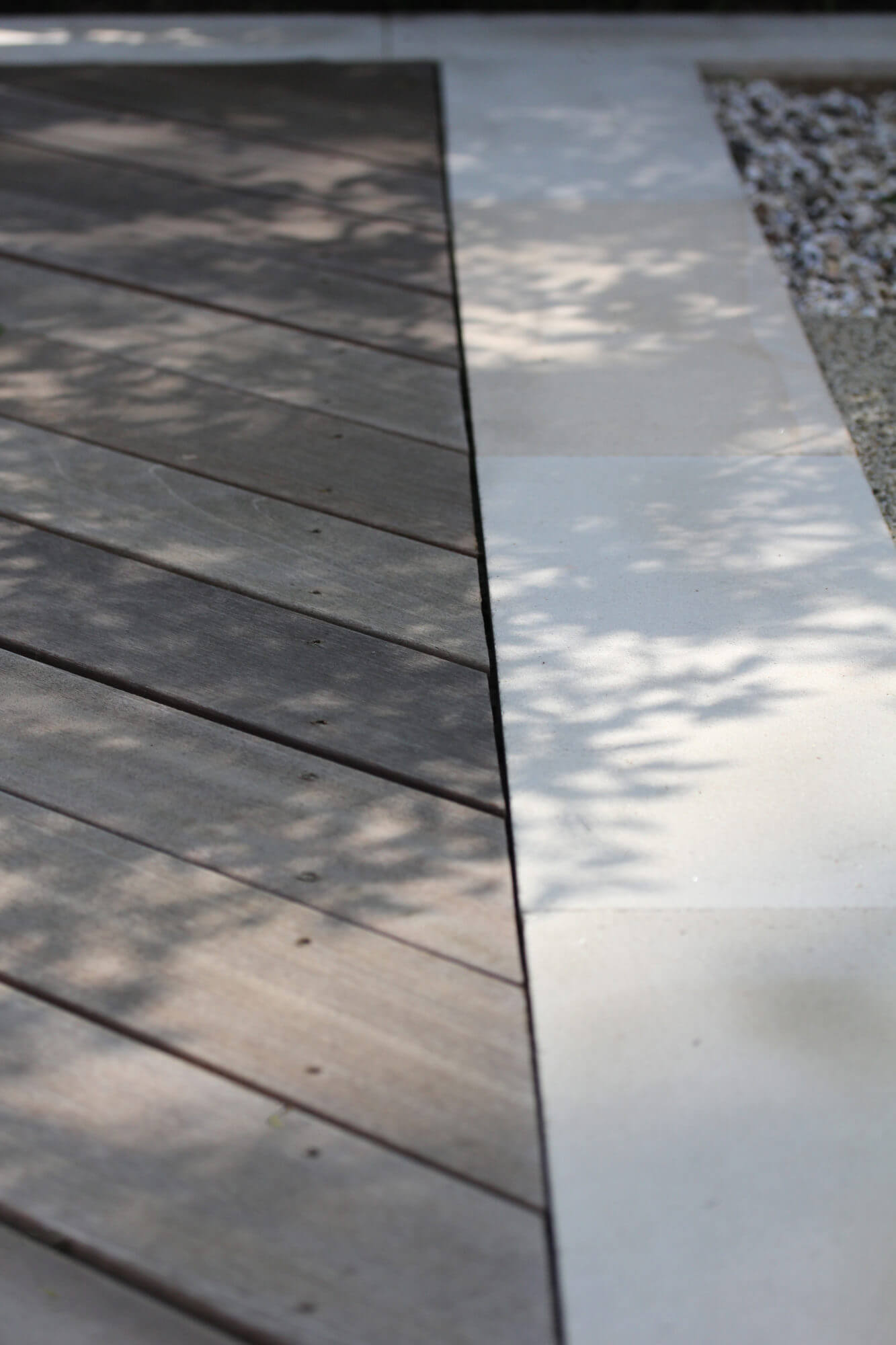 herringbone garden deck