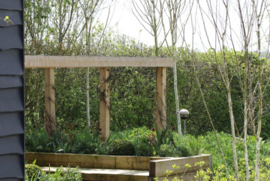 barn conversion garden wind shelter and wildflower meadows