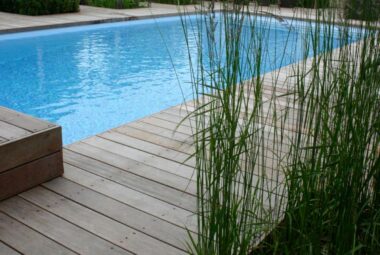 swimming pool surrounded by deck