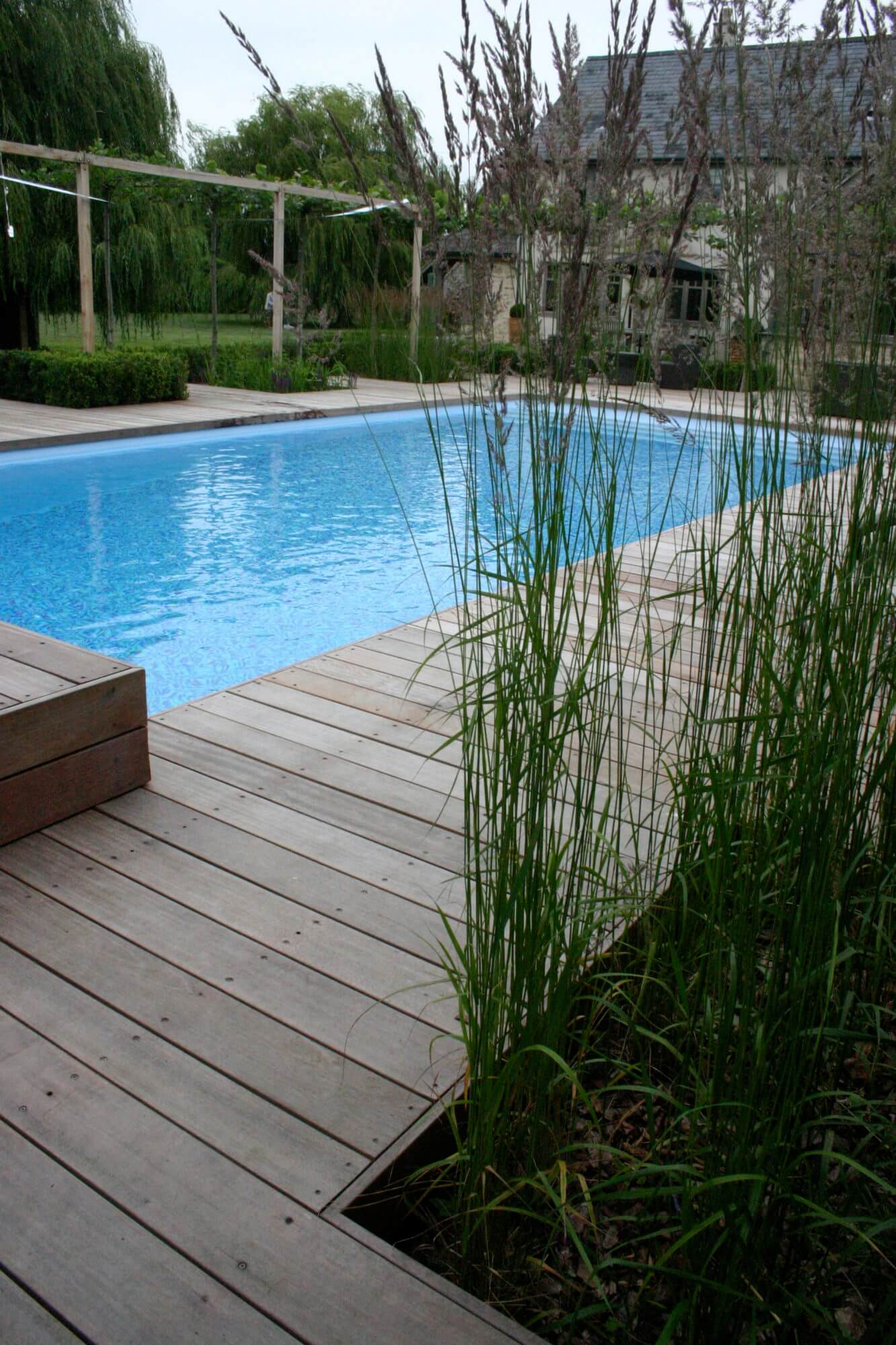 swimming pool surrounded by deck