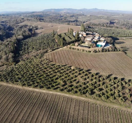 Tuscan landscape garden