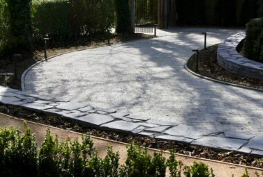 Entrance to private home through bespoke auto gates