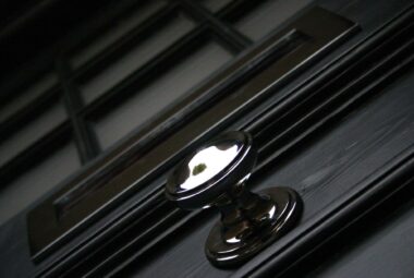 railings front door farrow and ball colour with nickel door hardware