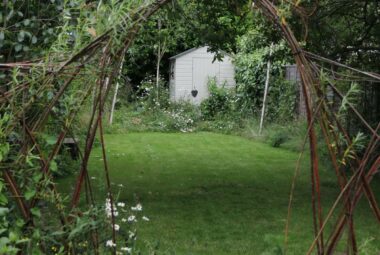 Woven willow arch way