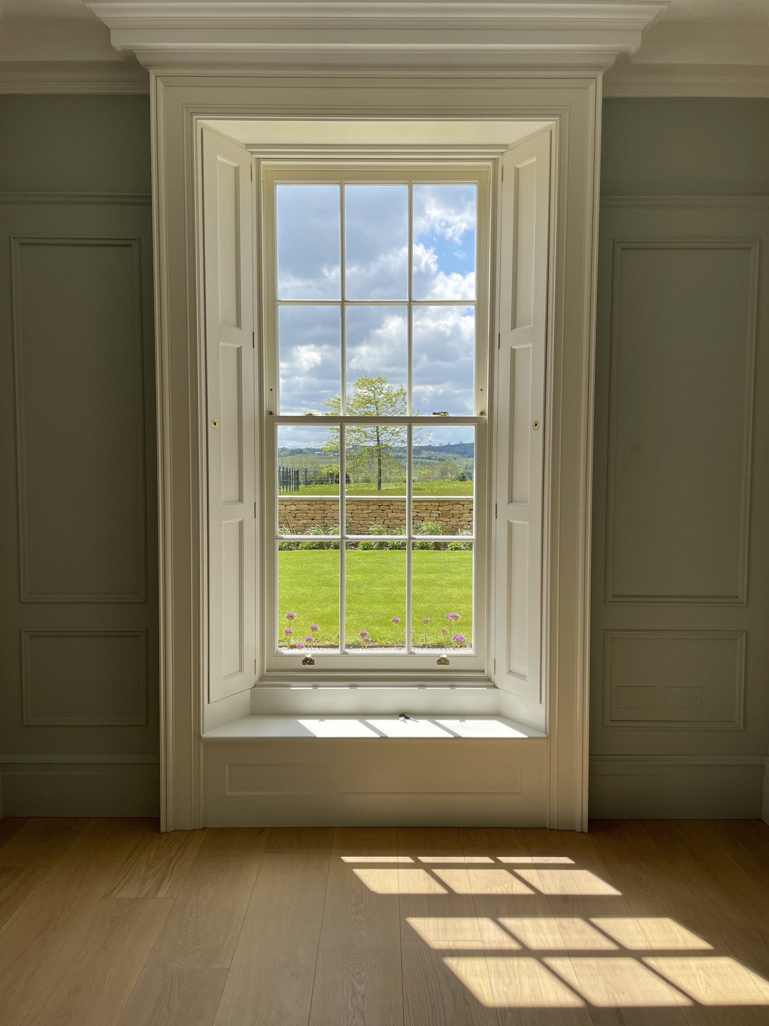 View from the window at sibford park