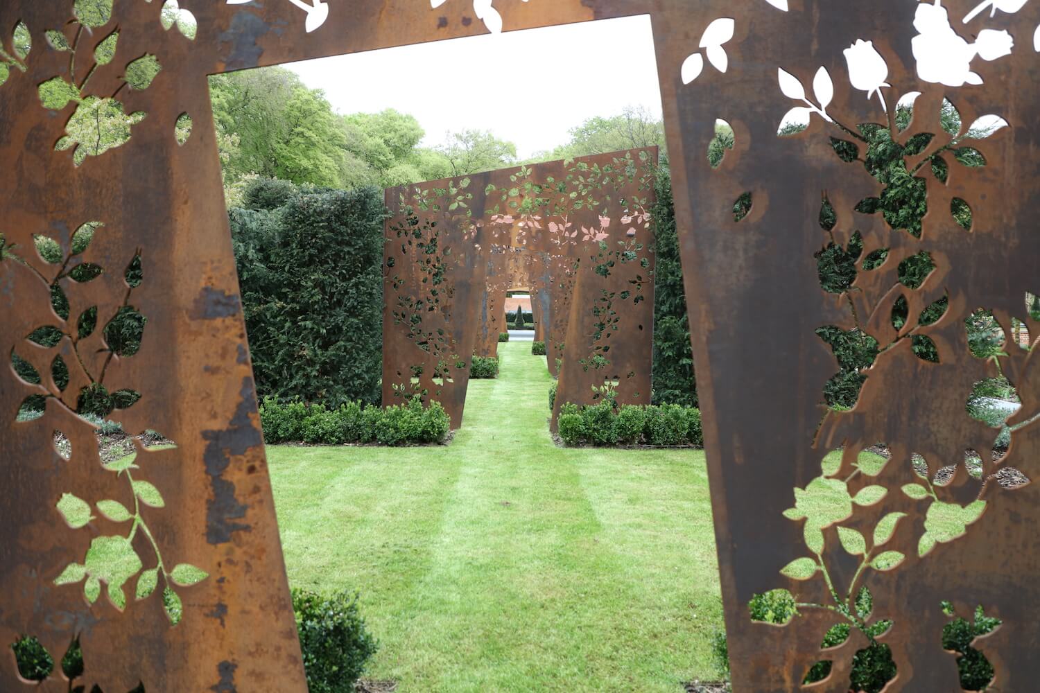 cortex laser cut doorways to rose garden