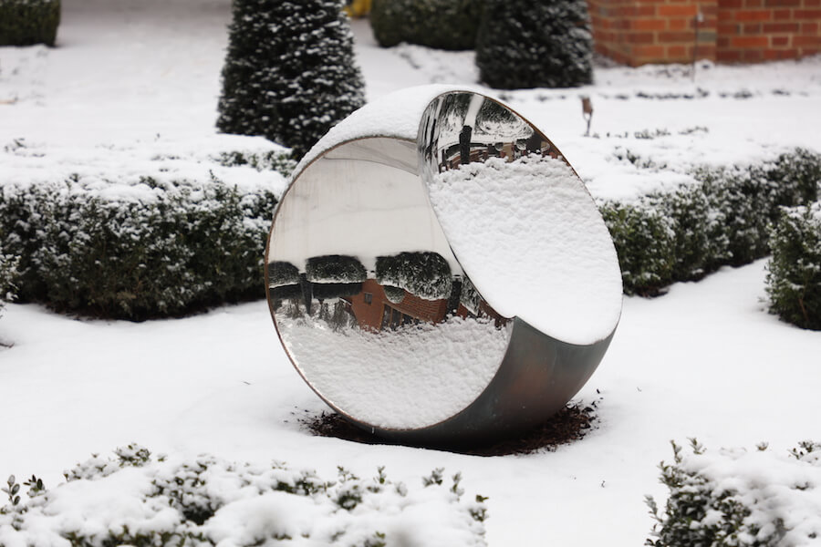 Harpsden Wood House in Henley-on-Thames grounds and gardens estate garden sculpture by David Harber