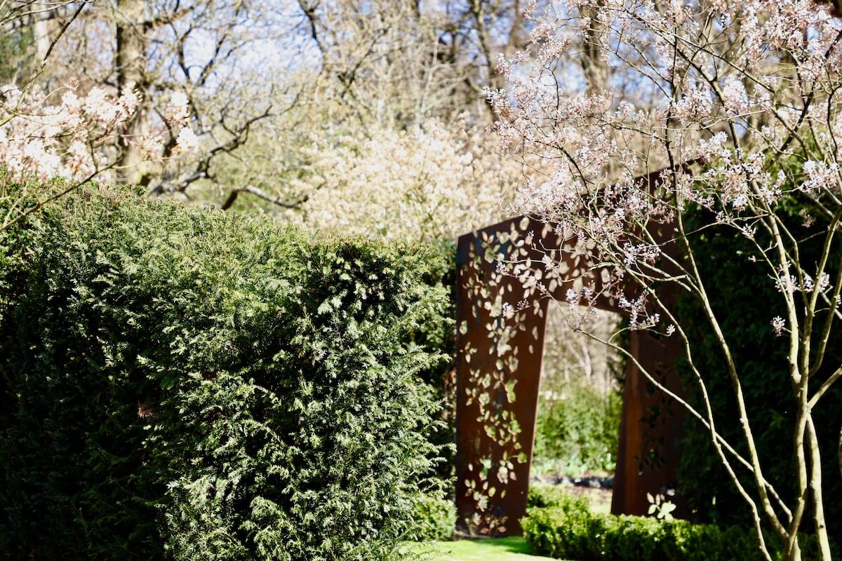 Harpsden Wood House in Henley-on-Thames grounds and gardens estate garden design in Spring
