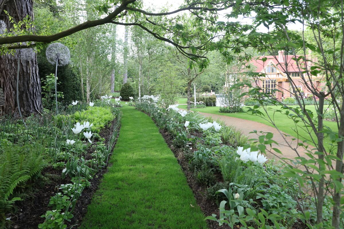 Harpsden Wood House in Henley-on-Thames grounds and gardens estate garden design