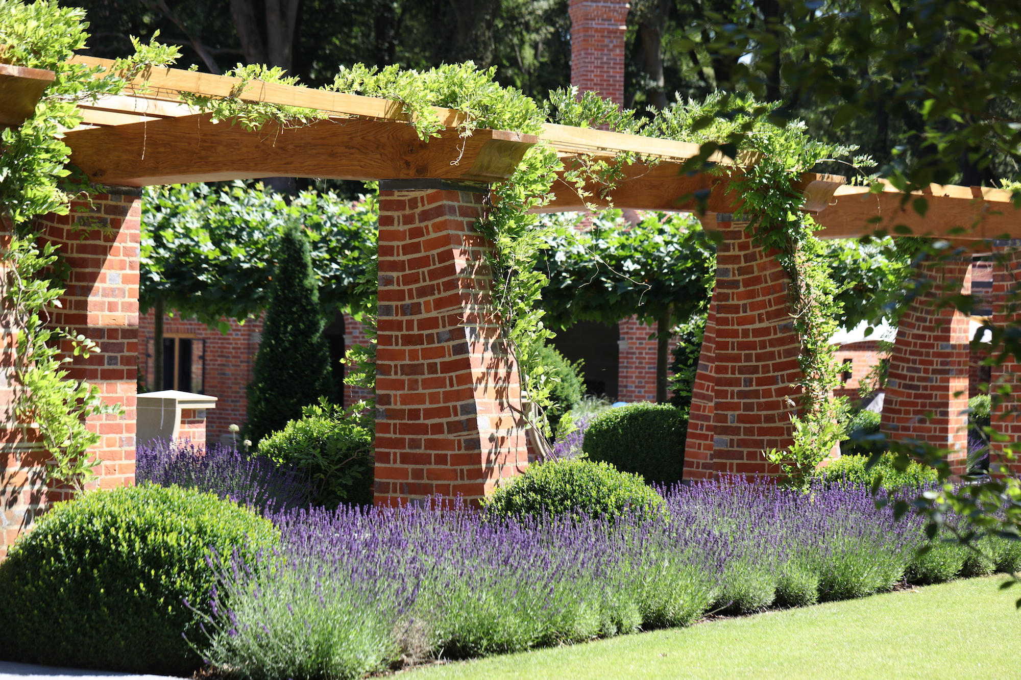 Harpsden Wood House in Henley-on-Thames grounds and gardens estate garden design