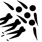 black on white instagram logo