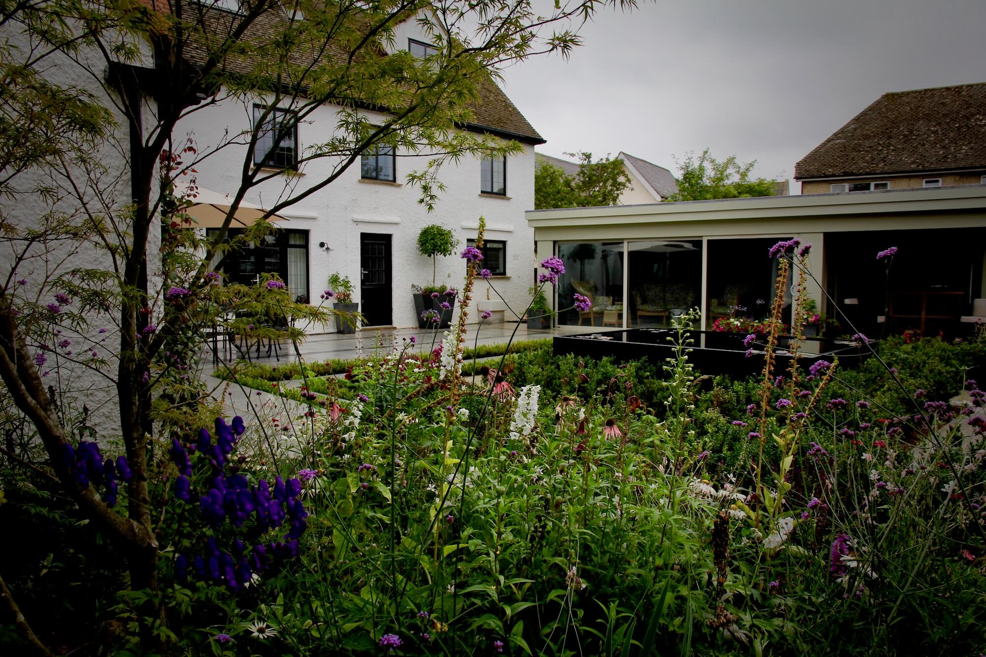 after shot of a family garden