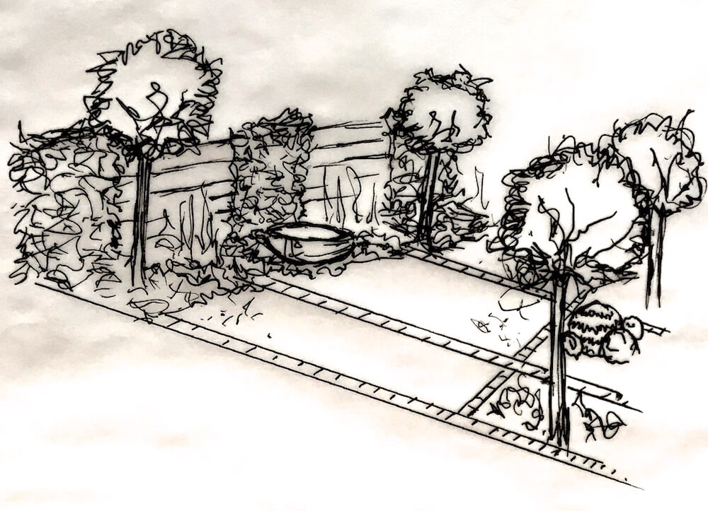garden design sketch