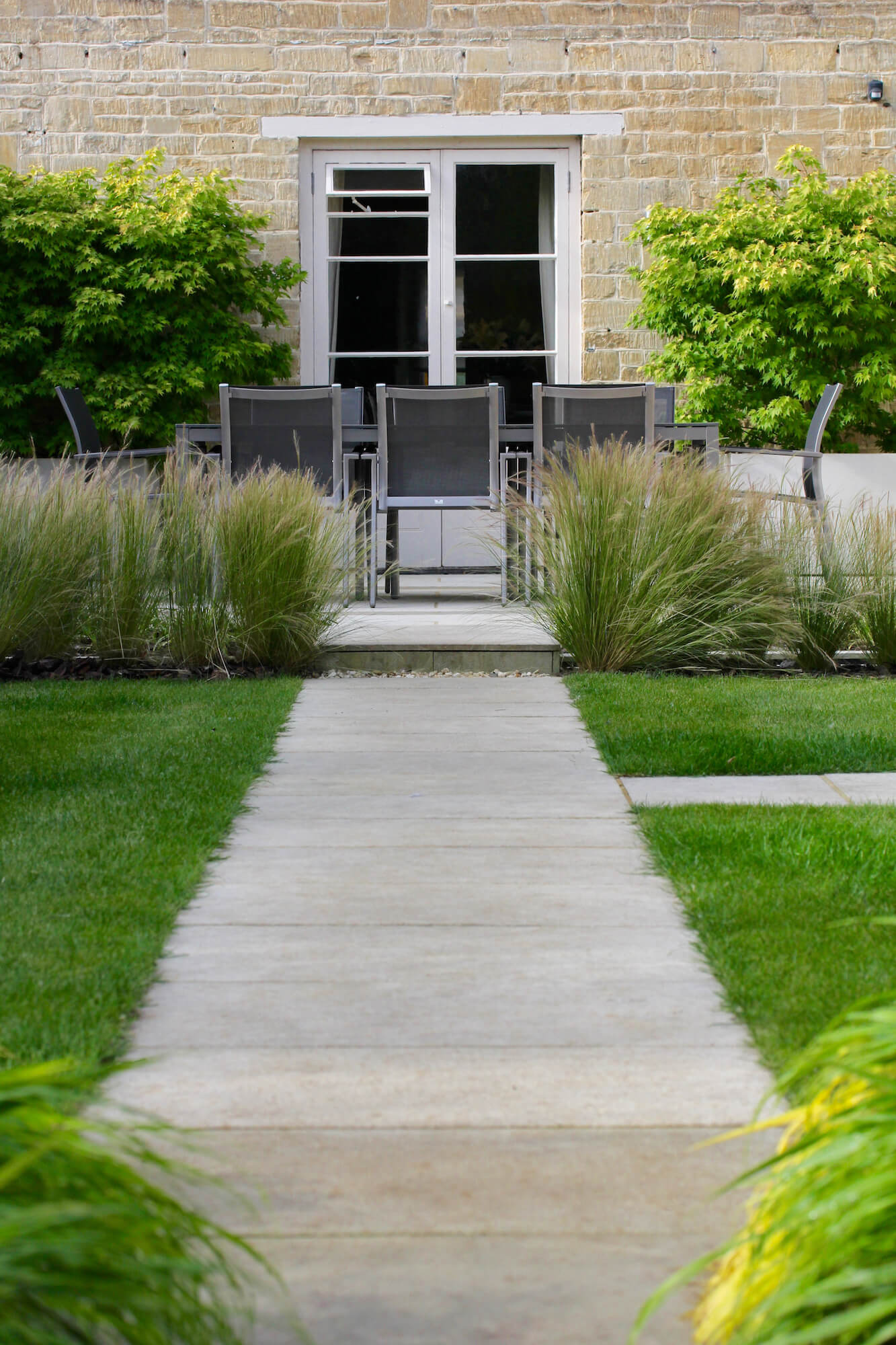 Burford designed garden with path