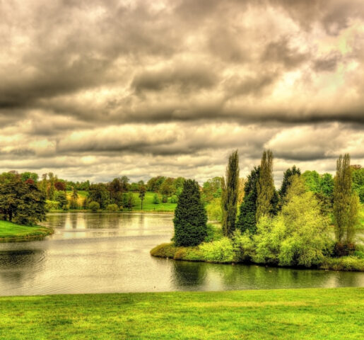 Fisheries Cottage at Blenheim Palace Estate garden landscape design