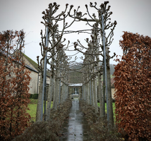 entrance to The Barns in Winter