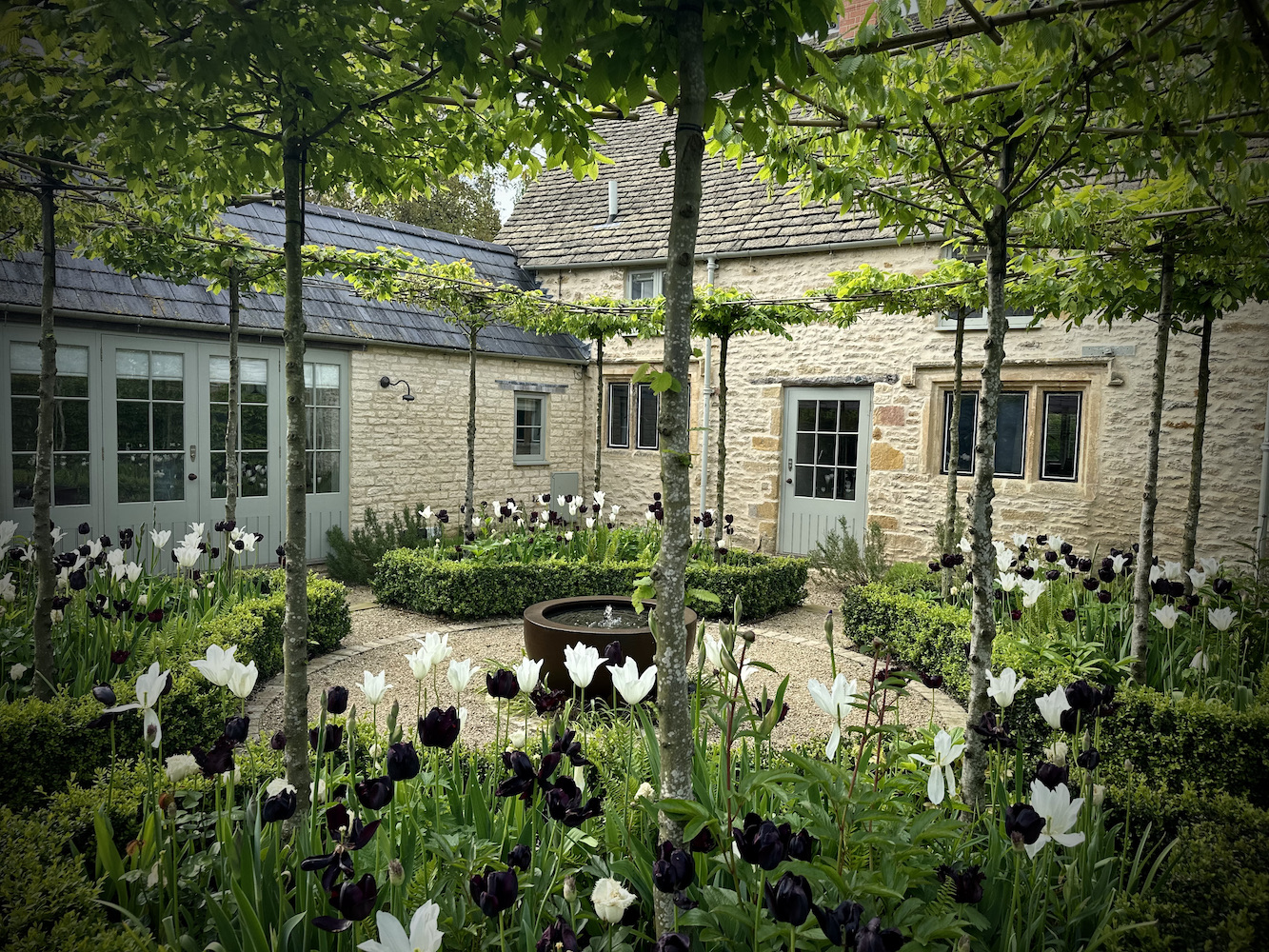 Barn cottage in Kingham after shots by Hendy Curzon Gardens 